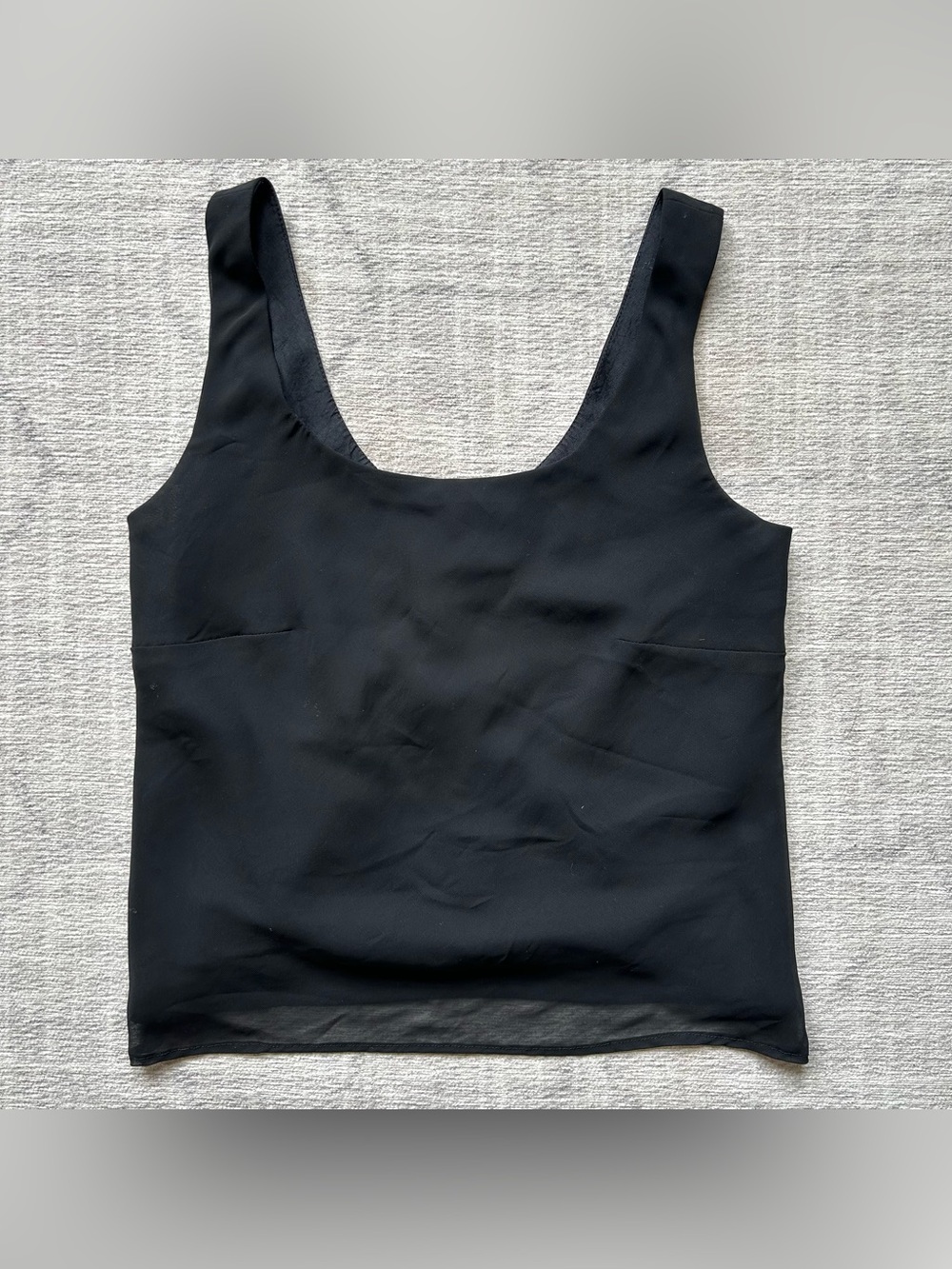 Black Scoop Neck Tank Top